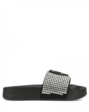 Black Naked Wolfe Coast Diamonds Women's Slides | IRELAND 6532409MG