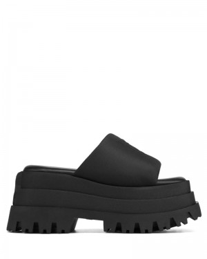 Black Naked Wolfe Delicious Women's Platform Sandals | IRELAND 4659032EB