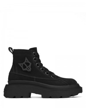 Black Naked Wolfe Drago Nubuck Men's Boots | DUBLIN 8706942HT