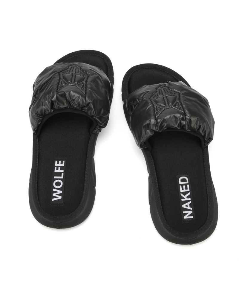 Black Naked Wolfe Coasting Men's Slides | DUBLIN 7523048MF
