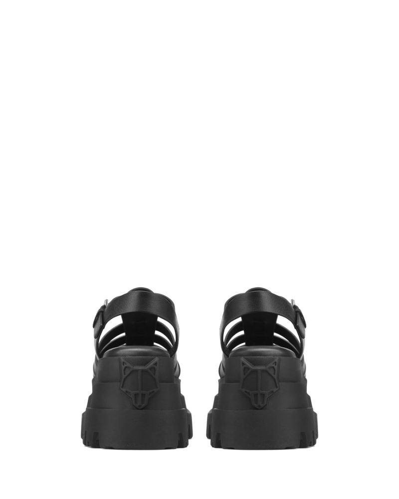Black Naked Wolfe Devil Women's Platform Sandals | IRELAND 9241870IE