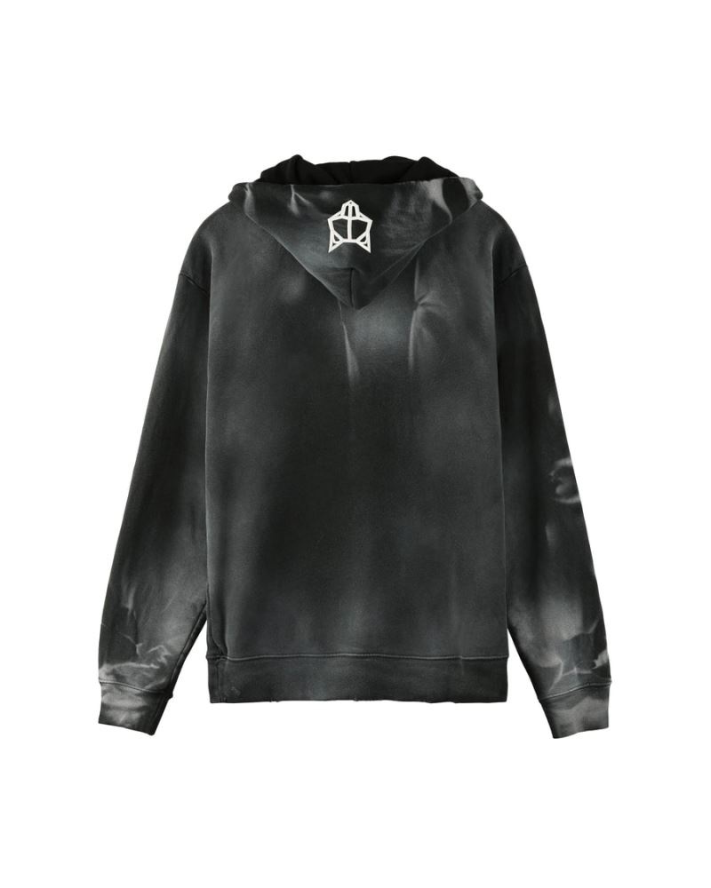 Black Naked Wolfe Signature Vintage Men's Hoodie | IRELAND 1760435HL
