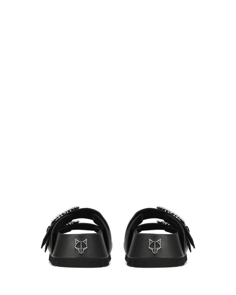 Black Naked Wolfe Victoria Leather Women's Platform Sandals | IRELAND 0268134MG