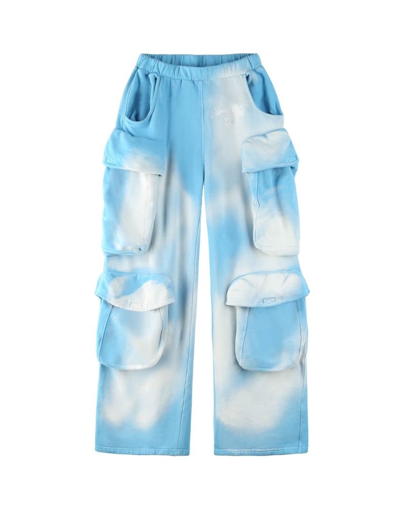 Blue Naked Wolfe Cargo Vintage Men\'s Sweatpants | DUBLIN 6521437SM