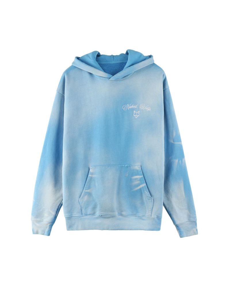 Blue Naked Wolfe Signature Vintage Men\'s Hoodie | DUBLIN 3271589GL