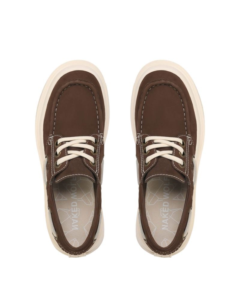 Brown Naked Wolfe Dock Men's Loafers | IRELAND 9180234ZN