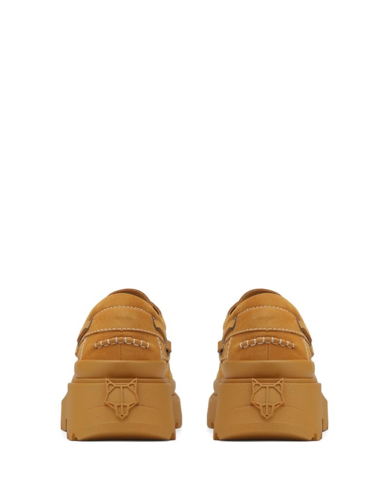 Brown Naked Wolfe Dock Wheat Men's Loafers | DUBLIN 6349257HF