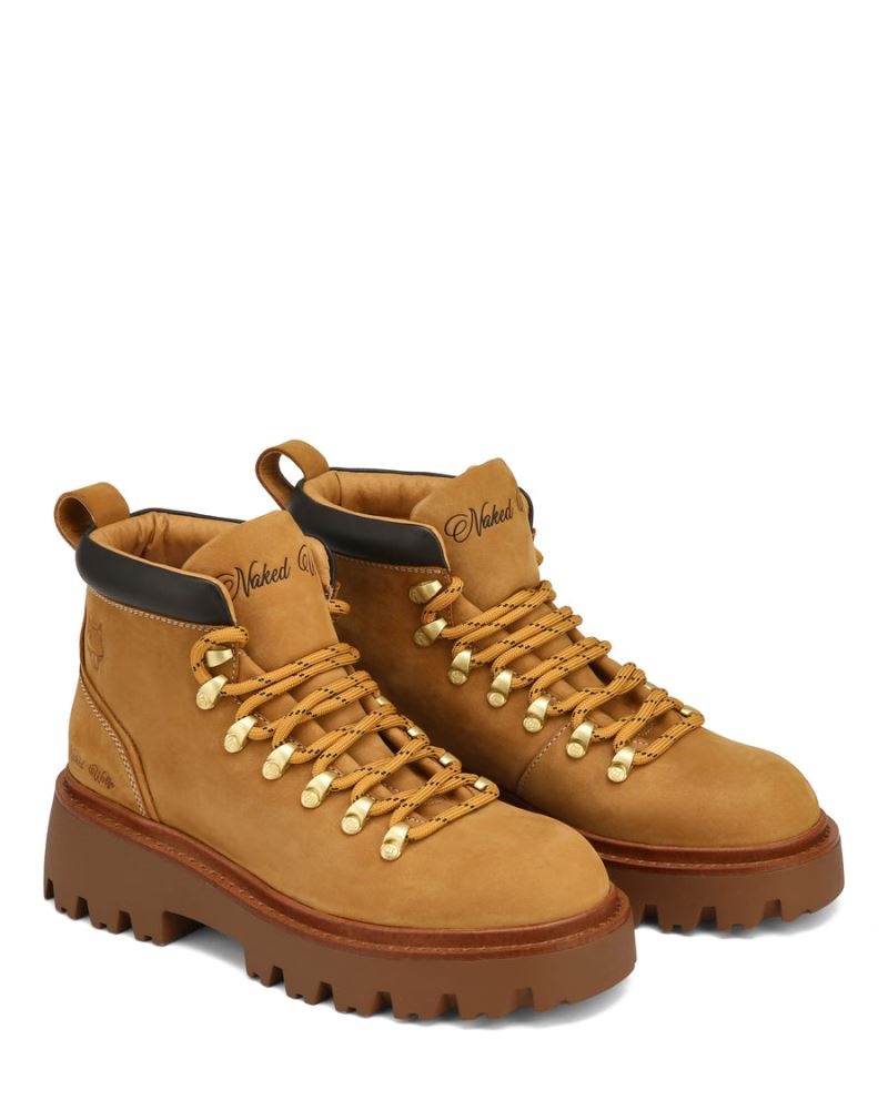 Brown Naked Wolfe Resort Barley Nubuck Women's Platform Boots | DUBLIN 7361029QI