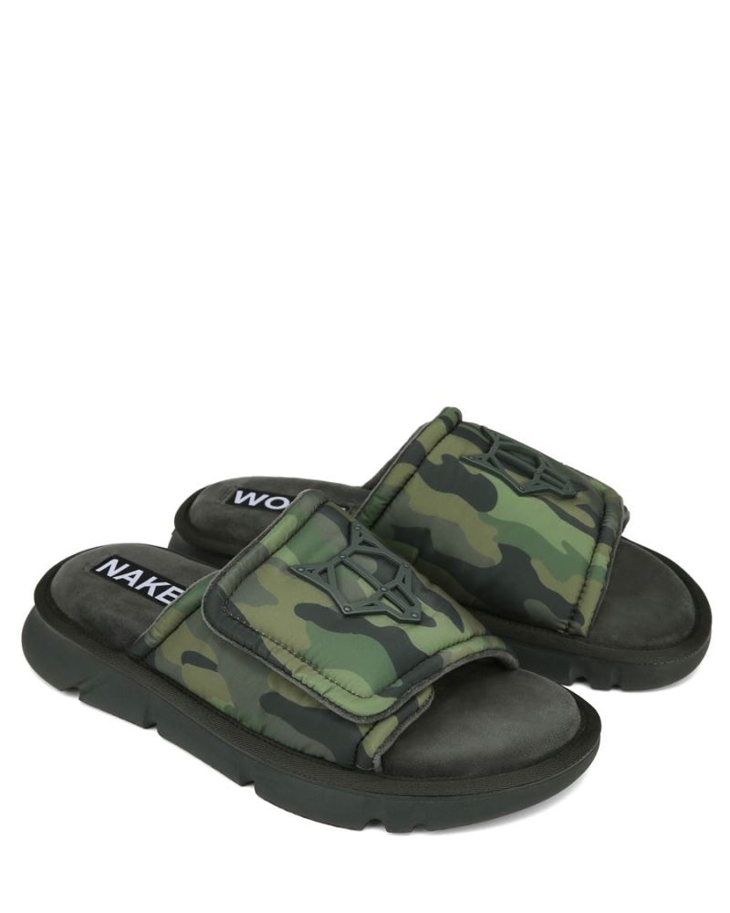 Camo Naked Wolfe Alaska Men's Slides | IRELAND 0738612LZ