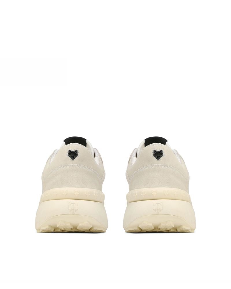 Cream Naked Wolfe Dart Suede Men's Sneakers | DUBLIN 0195278TX