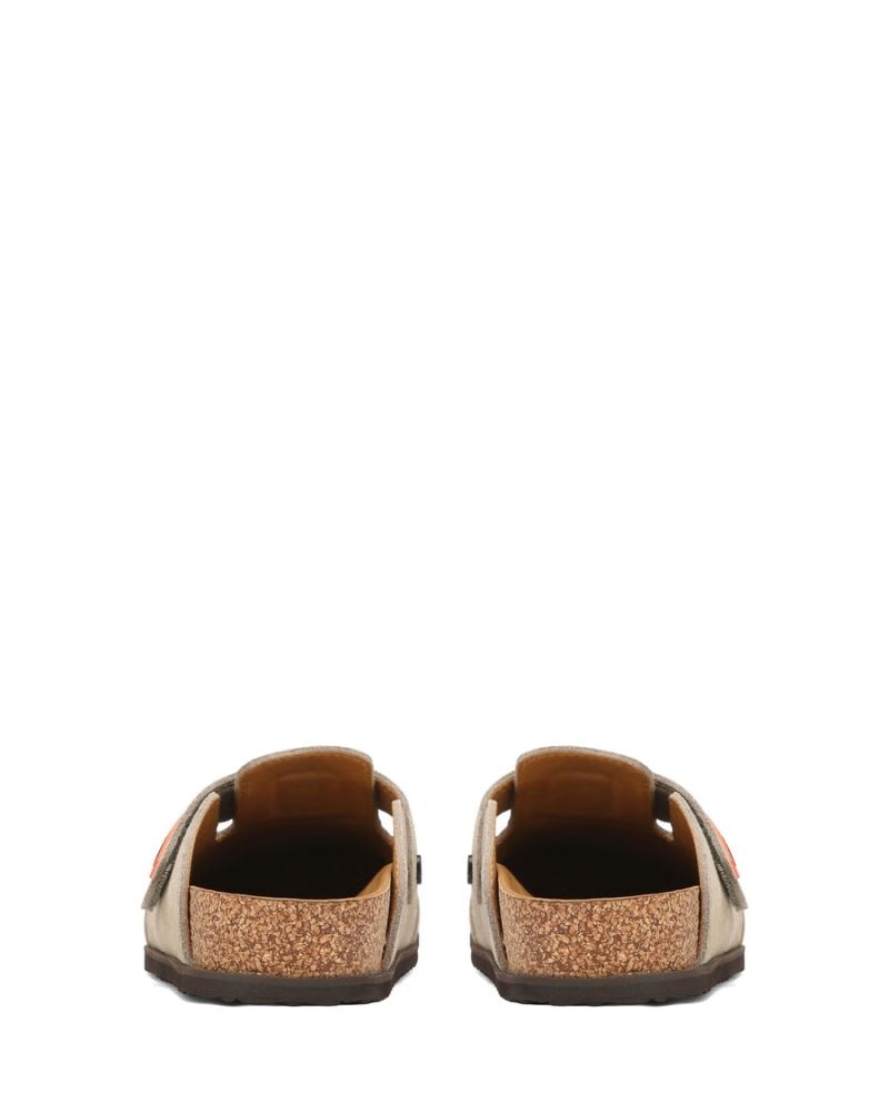 Grey Brown Naked Wolfe Melt Suede Men's Slippers | DUBLIN 8021356GT
