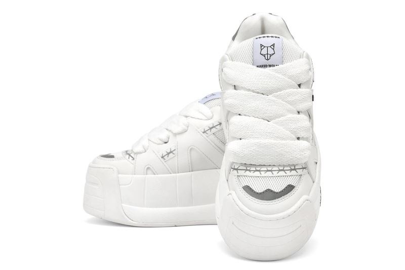 White Naked Wolfe Slider Women's Sneakers | DUBLIN 8619250HN