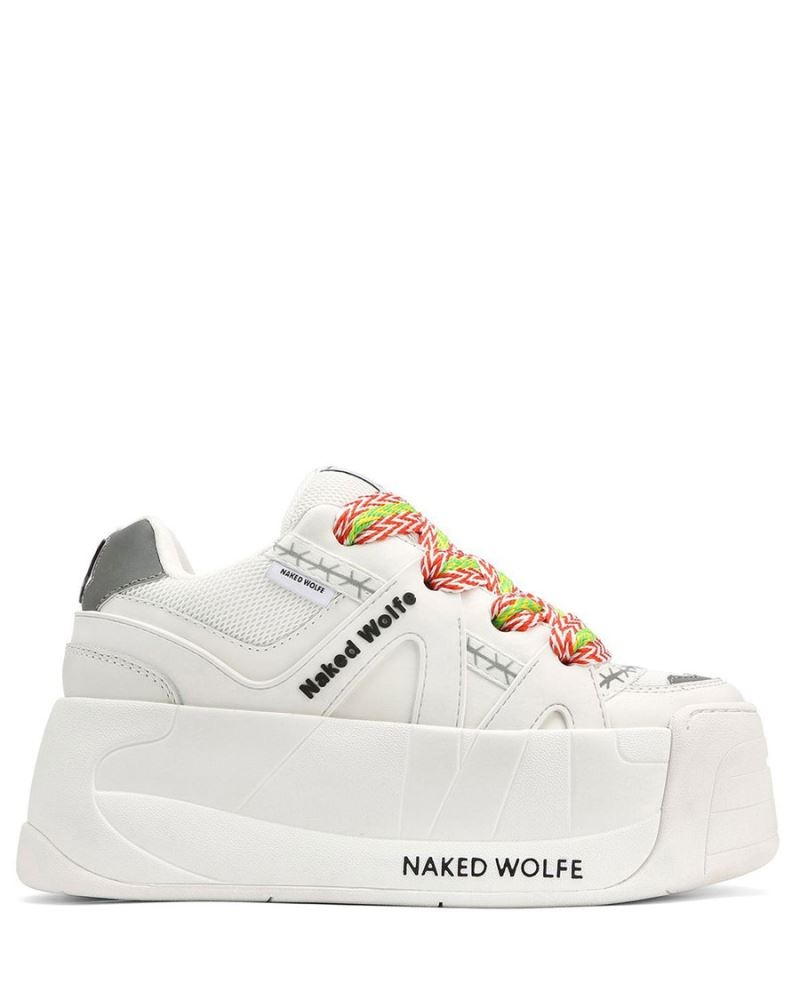 White Naked Wolfe Slider Women\'s Sneakers | DUBLIN 8619250HN