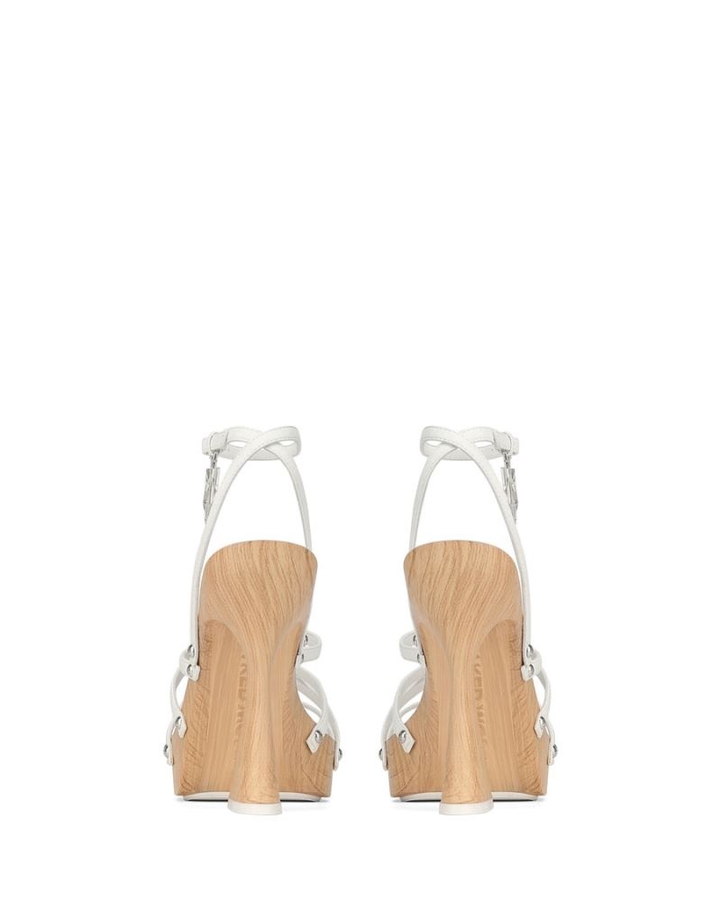 White Naked Wolfe Sofia Leather Women's Heels | DUBLIN 9162307JN