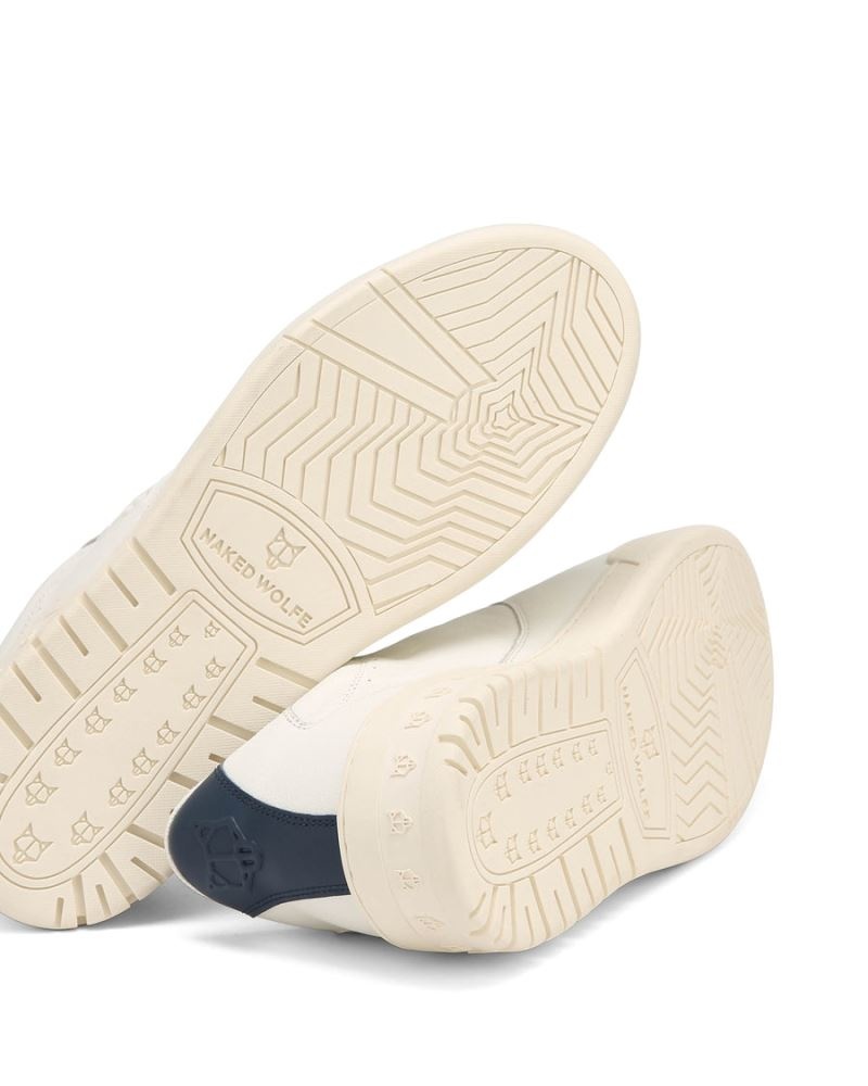 White Naked Wolfe Type-R Leather Combo Men's Sneakers | IRELAND 9713256WS